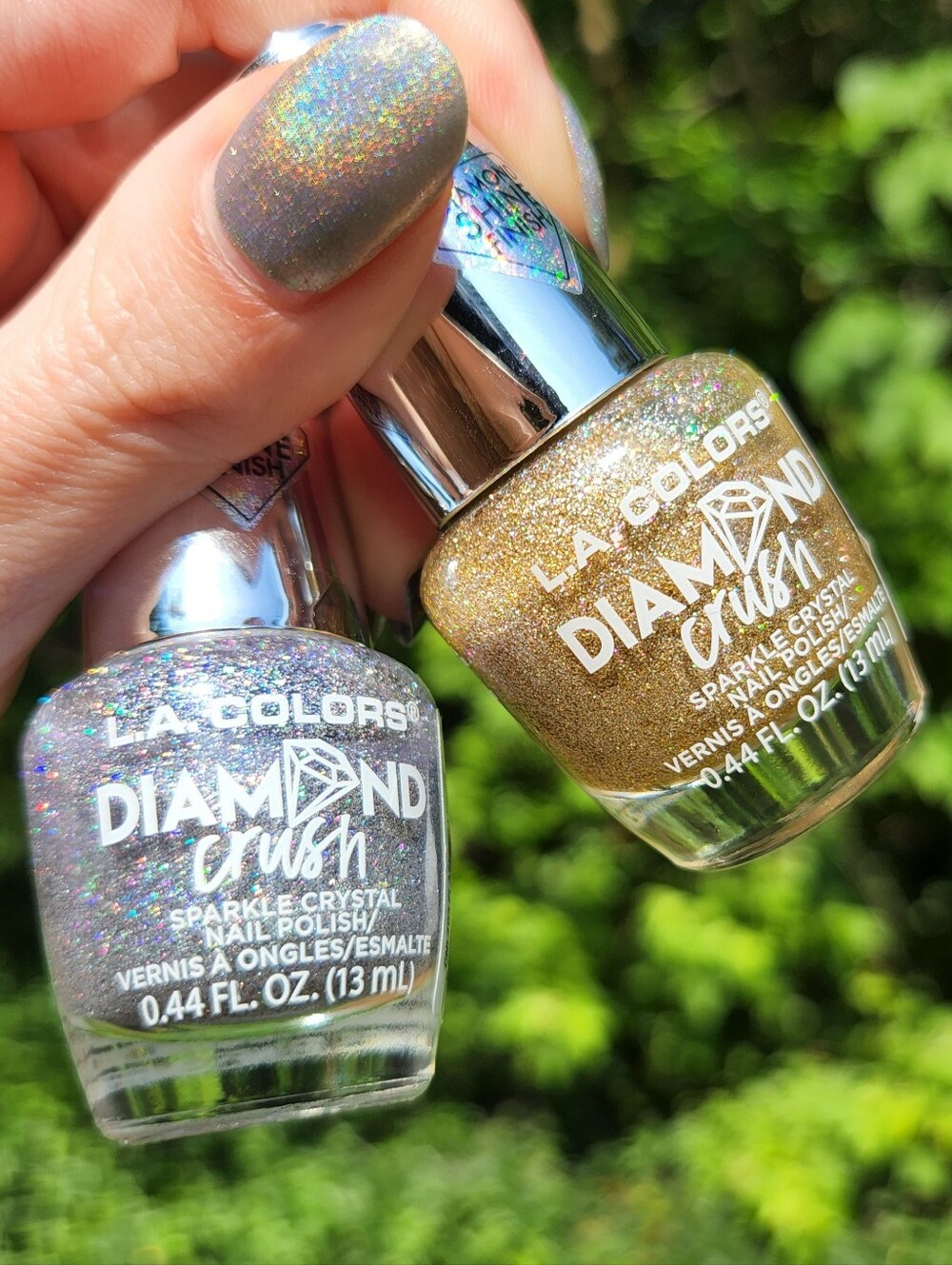 LA Colors 🌈✨ Flashing Lights and Shooting Star Holographic Glitter Polishes
